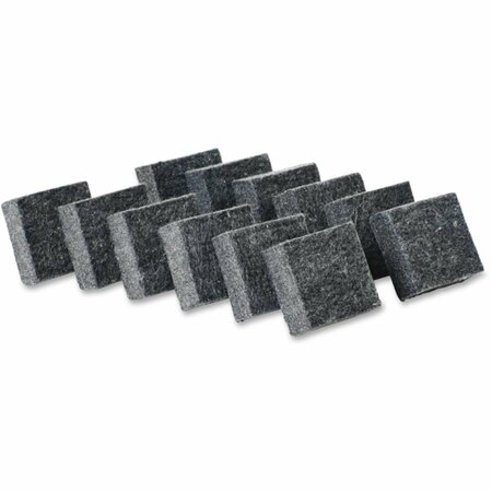 VERTEX Plastic Multipurpose Board Eraser - Charcoal Gray - 2 x 2 in. VE3750545